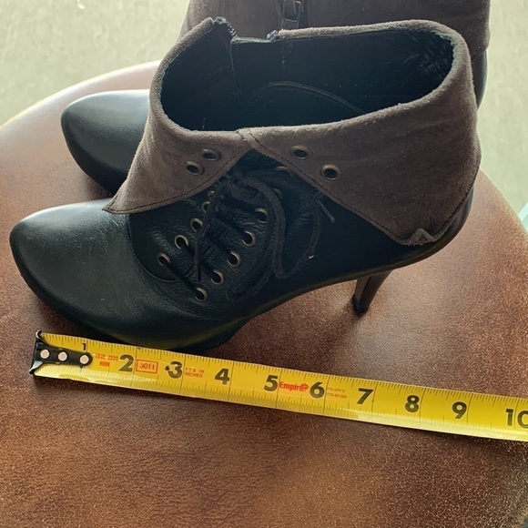 Carlo Ventini bootie Pointed toe zip and side cinch tie wizard wear funky - Picture 8 of 13